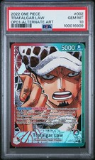 Trafalgar Law 002 Alternate Art One Piece Op01 Romance Dawn One Piece PSA 10 picture