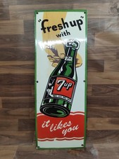 Porcelain Fresh Up Enamel Metal Sign Plate Size 30