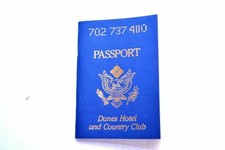 Scarce Dunes Hotel and Country Club Passport memo Pad picture