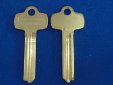 TWO  NICKEL SILVER FITS BEST KEY BLANKS FOR 