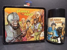 1974 Aladdin Planet of the Apes Metal Lunchbox & Thermos picture