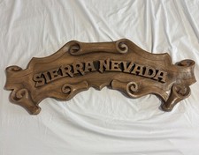 Large Faux Stained Wood 3D Sierra Nevada Brewing Co Beer Sign 2 Feet 6 Inches picture