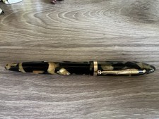 Sheaffer’s Fountain Pen White Dot Fountain Pen Black & Pearl Vintage 1930s picture