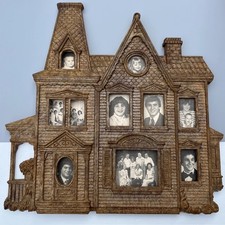 Syroco Victorian Gothic House Picture Frame Wall Decor #9270 Vtg w/ Back picture