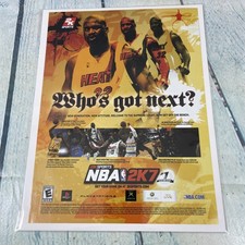 2006 NBA 2K7 Basketball Video Game SHAQ Print Ad/Poster Promo Art Magazine Page picture