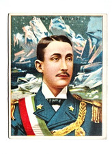 T118 #1 Duke of Abruzzi The World's Greatest Explorers, Ca 1911 Set Break, EX picture