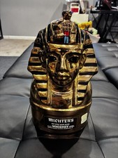 Vintage Michter's King Tutankhamun Figural Decanter Pot Still Whiskey 1.75 L picture
