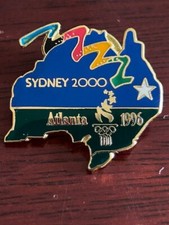 1996  Atlanta Olympics 2000 Sydney  Bridge Pin  Badge Lapel Pin picture