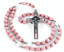 SANCTUM VERITAS Genuine Made in Italy Rosary Necklace Blessed by Pope Francis... picture