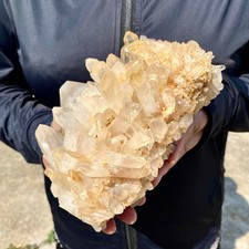 4.1LB A+++ Natural white Crystal Himalayan quartz cluster /mineralsls picture