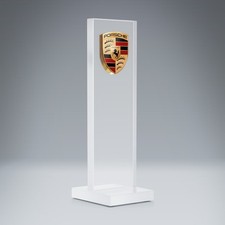 RARE Genuine Porsche Desktop Glass Pylon picture