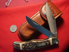 SCHRADE UNCLE HENRY 227UH LARGE 2 blade folding hunter STAGLON 6265  1135997 picture