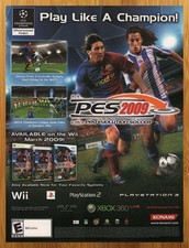 2009 PES Pro Evolution Soccer 2009 PS3 Xbox 360 Wii POSTER | FRAME & SIZE OPTION picture