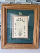 An Irish Blessing Framed With 3-D Shamrock Mat picture
