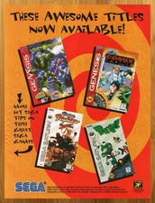 1995 Vectorman/Comix Zone/Virtua Fighter/Bug Sega Genesis Print Ad/Poster Art picture