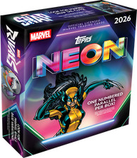 2026 TOPPS NEON MARVEL MEGA BOX (50 Cards) Disney Brand New Sealed Presale QTY picture