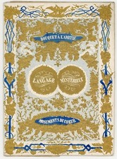 STUNNING c1845 Bouquet à l’Amitié French Sentimental Gift Book with Engravings picture