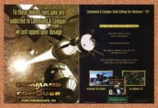 1996 Command & Conquer PC Original Advertisement / Retro Wall Art v1 picture