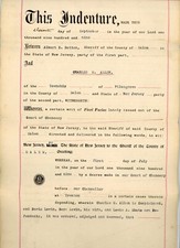 1909 Salem County, NJ Sheriff's Deed Albert B Batten Historic Court Chancery picture