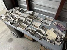 Large Lot Vintage Steam Locomotive Train Photos - Train Enthusiast 1950s B&W picture