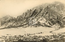 Green Mountain & Flatirons, Boulder, CO Colorado 1912 RPPC Photo Postcard Copy picture