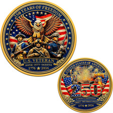 1776-2026 USA 250th Anniversary We The People Commemorative Challenge Coin Gift picture