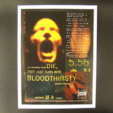 1996 Final Doom Video Game Print Advertisement Poster Sony PS1 Ad Promo 90s picture