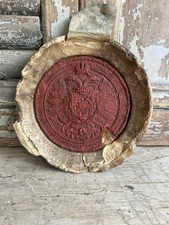 16thC Holy Roman Emperor MAXIMILIAN II Red Wax Imperial Seal Habsburg COA picture