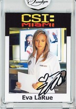 -CSI: MIAMI- EVA LaRUE Signed/Autograph/Auto Certified TV Trading Card picture