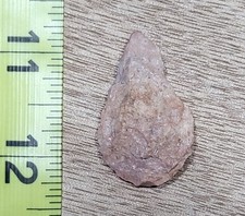WELL USED AUTHENTIC MISSOURI STEMMED KNIFE NICE ARTIFACT SPEAR ARROWHEAD TOOL picture