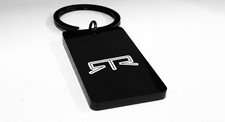 RTR Keychain Black Metal Polished Keychain Engraved picture