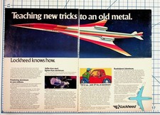 Lockheed 1980s Aviation Technology Aluminum Ad Powdered Aircraft Space picture