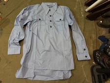 WWII GERMAN LUFTWAFFE M31 BLUE COTTON COMBAT FIELD SERVICE SHIRT- 3 (46-48R) picture