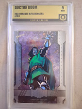 Doctor Doom 2023 SkyBox Metal Universe Avengers Graded Golden Grading #183 picture