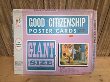 Vtg 1968 Milton Bradley Good Citizenship POSTER CARDS picture