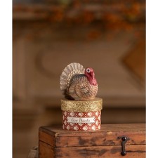 Bethany Lowe Thanksgiving Little Turkey On Box TL5368  picture