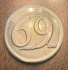69th Fighter Squadron Coin / 69th FS Coin / 69th Coin / Coin / RMO picture