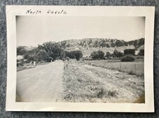 Vtg Photo 1930s - 1940s North Dakota Open Road B&W 4.5