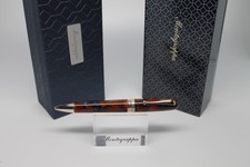 MONTEGRAPPA LIBERTY LAPIS LARGE BALLPOINT PEN SILVER TRIM W/ BOX picture