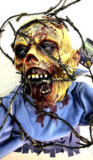 Spirit Halloween Barbwire Barb Wire Hanging Zombie Bloody Haunted House Decor  picture