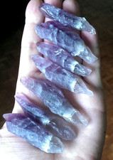 1 AURALITE 23 Crystal Wand Amethyst Smoky Quartz Ajoite Cacoxenite Super Seven picture