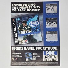 NHL Championship 2000 Fox Sports PlayStation 1 PS1 PC Print Ad/Poster Promo Art picture