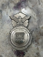 United States Air Force USAF Vietnam Security Police Mini Shield Badge A42699 picture