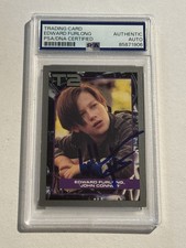 Edward Furlong Signed Auto Terminator 2 Judgment Day 1991 #136 John Connor PSA picture