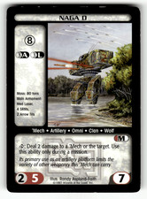 BattleTech Naga D 1997 BattleTech CCG Wizards of the Coast 'Mech Card picture