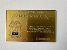 1 NYPD PBA SBA LIFETIME GOLD CARD  2026 Not DEA PBA SBA CEA picture