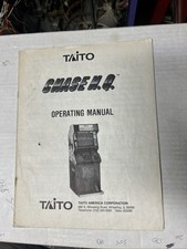 original Chase HQ H.Q Taito Arcade Video Game manual picture