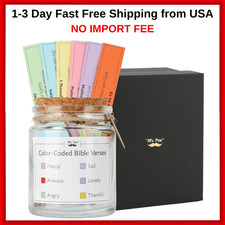 Christian Gifts for Christians Bible Verse Jar 108 Color Coded Bible Verses picture