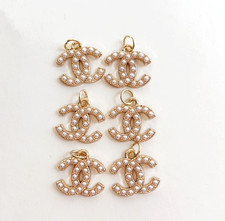 Designer Gold Pearl CC Zipperpull | set of 6 | 18mm picture