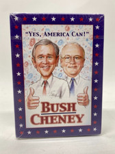 VTG GEORGE BUSH DICK CHENEY PLAYING CARDS “4 MORE IN 2004” FACTORY SEALED NEW E3 picture